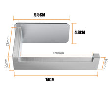 Carica l'immagine nel visualizzatore di Gallery, Porta Carta Igienica in Acciaio Inox, Portarotolo Adesivo,... - Ilgrandebazar