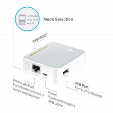 Carica l'immagine nel visualizzatore di Gallery, TP-Link TL-MR3020 Router Portatile N150+3G/4G+1 Porta Fast Ethernet, Bianco - Ilgrandebazar