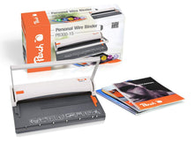 Carica l'immagine nel visualizzatore di Gallery, Peach PB300-15 Rilegatrice Manuale a Spirali Metalliche da 8mm, Fora Bianco - Ilgrandebazar