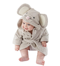 Carica l'immagine nel visualizzatore di Gallery, Fancyus Unisex neonato in cotone per neonato, accappatoio con cappuccio,... - Ilgrandebazar