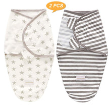 Carica l'immagine nel visualizzatore di Gallery, SaponinTree Copertina Neonati Cotone, 2 Pezzi Swaddle Coperta Neonato...