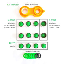 Carica l'immagine nel visualizzatore di Gallery, Kit 13 Pz Rompigetto | Filetto Maschio M24 E Femmina M22 | Aeratore Cromo - Ilgrandebazar