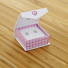 Carica l'immagine nel visualizzatore di Gallery, Orecchini a perno in argento Sterling 925 con zirconia cubica trasparente e...
