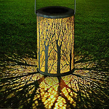 Carica l'immagine nel visualizzatore di Gallery, LED Lanterna Solare, GolWof Lampada da Giardino Luci Solari Sospensione...