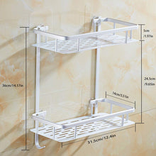 Carica l'immagine nel visualizzatore di Gallery, Mensole Bagno Senza Foratura, 12.4 x 5.51 x 14.17 cm (LxWxH), Rettangolo - Ilgrandebazar