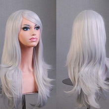 Carica l'immagine nel visualizzatore di Gallery, Parrucca Rosa/Viola Lunga Donna Capelli Lunghi Wig Parrucche Sintetiche per... - Ilgrandebazar
