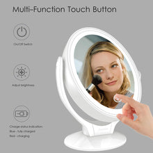 Carica l'immagine nel visualizzatore di Gallery, Aesfee 7X Specchio Ingranditore per Trucco con Luce LED, Bianco - Ilgrandebazar