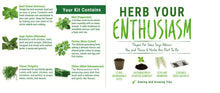 Carica l'immagine nel visualizzatore di Gallery, Sow Lush Herb Your Enthusiasm, Kit Regalo con Semi, 6 deliziose varietà di... - Ilgrandebazar