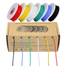 Carica l'immagine nel visualizzatore di Gallery, Cavo elettrico 18 AWG, kit 18 awg, Nero, Bianco, Rosso, Blu Verde, Giallo - Ilgrandebazar
