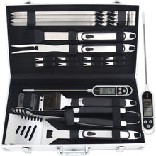 Carica l'immagine nel visualizzatore di Gallery, Romanticist 20pc Utensili Barbecue in Acciaio 44 x 8.8 x 19 cm, 20PCS - Ilgrandebazar