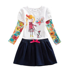 Carica l'immagine nel visualizzatore di Gallery, VIKITA Vestito Ricamo Floral Manica Lunga Cotone Bambina LH3660 7T - Ilgrandebazar