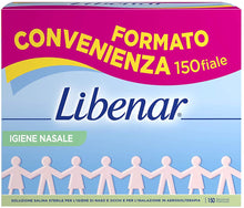 Carica l'immagine nel visualizzatore di Gallery, LIBENAR Soluzione fisiologica - Flaconcini isotonici monodose per detersione del naso e degli occhi e aerosol terapia - Adatta per bambini e neonati - 150 Flaconcini da 5 ml