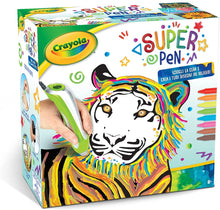 Carica l'immagine nel visualizzatore di Gallery, CRAYOLA- Super Pen Tigre, per sciogliere i Pastelli a Cera e Creare Disegni in Rilievo, attività Creativa e Regalo per Bambini, età 8+, Colore Argento/Verde, 25-0395