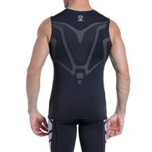 Carica l'immagine nel visualizzatore di Gallery, AMZSPORT Canotta Compressione da Uomo Sport Senza Maniche Base XXL, Nero - Ilgrandebazar