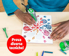 Carica l'immagine nel visualizzatore di Gallery, CRAYOLA- Super Pen Tigre, per sciogliere i Pastelli a Cera e Creare Disegni in Rilievo, attività Creativa e Regalo per Bambini, età 8+, Colore Argento/Verde, 25-0395