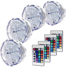 Carica l'immagine nel visualizzatore di Gallery, Sommergibile Luce LED RGB, ALED LIGHT Luci Piscina Impermeabile LED Luci Subacquee con Telecomandi Laghetto di Notte Luci Decorazione per Piscina Festa Cerimonia Nuziale Halloween Partito Fish Tank