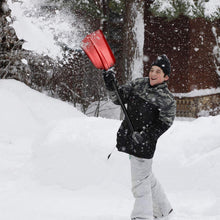 Carica l'immagine nel visualizzatore di Gallery, Navaris Pala da neve regolabile in alluminio 80cm - Vanga Rosso - Nero - Ilgrandebazar