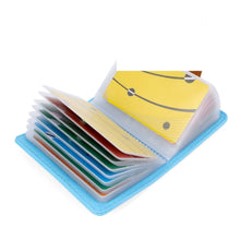 Carica l'immagine nel visualizzatore di Gallery, 10 Colori Porta Carte di Credito Pelle per Donna Uomo - 26 Slot (Rose Rosso) - Ilgrandebazar