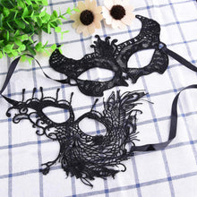 Carica l'immagine nel visualizzatore di Gallery, SIQUK 30 Pezzi Maschere Veneziane Donna Nero Maschera Pizzo per Masquerade...