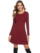 Carica l'immagine nel visualizzatore di Gallery, Hawiton Donna Abito in Maglia Girocollo Eleganti Maglione Manica Lunga... - Ilgrandebazar