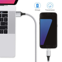 Carica l'immagine nel visualizzatore di Gallery, Magnetico Cavo Micro USB, AIVWIS [2Pezzi 1M] Connettore Micro-USB, Argento - Ilgrandebazar