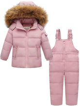 Carica l'immagine nel visualizzatore di Gallery, Zoerea Tuta da Sci per Bambino Unisex Set Tute Completo Neve 2 Pezzi...