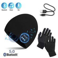 Carica l'immagine nel visualizzatore di Gallery, TAGVO Bluetooth V5.0 Beanie con Guanti Touchscreen Set, addensata Inverno... - Ilgrandebazar