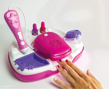 Carica l'immagine nel visualizzatore di Gallery, Clementoni - 15174 - Crazy Chic - Nail Art Studio - atelier unghie con smalti - set per unghie bambina 6 anni, Rosa, bianco, viola Superstar Nail Art