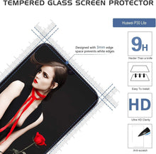 Carica l'immagine nel visualizzatore di Gallery, LeYi per Cover Huawei P30 Lite/ P30 Lite New Edition con Vetro Temperato [2 Pack],Trasparente Custodia Rigida Silicone con Anello Rinforzata Antiurto Bumper per Custodie Huawei P30 Lite Nero