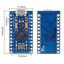 Carica l'immagine nel visualizzatore di Gallery, KeeYees PRO Micro ATmega32U4 Modulo di Sviluppo per Arduino IDE 3 pezzi - Ilgrandebazar