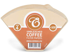 Carica l'immagine nel visualizzatore di Gallery, EDESIA ESPRESS - 100 filtri caffè americano in carta non sbiancata - forma a... - Ilgrandebazar