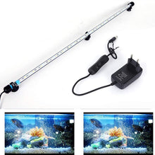 Carica l'immagine nel visualizzatore di Gallery, 92 cm luce LED per acquario, illuminazione subacquea, IP68, copertura impermeabile, lampada a LED spina UE per serbatoio con telecomando RGB cambia colore (1,8 x 92 cm, bianco e blu)