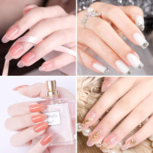 Carica l'immagine nel visualizzatore di Gallery, Gel per Unghie Ricostruzione Kit, Mysweety 8 Colorati Poly Gel professionale Rosa, con Unghie Finte/Pennello/Gel Chiodo Base/Top Coat/Soluzione Slip