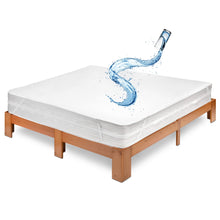 Carica l'immagine nel visualizzatore di Gallery, Coprimaterasso Matrimoniale Impermeabile 160x200 cm Lenzuolo in Cotone Cerata per Letto Protezione Salva Materasso Traversa Traspirante Antiacaro Anallergico Lavabile in Lavatrice con 4 Elastici