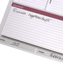 Carica l'immagine nel visualizzatore di Gallery, Planner settimanale da scrivania 42x30 - agenda 450x320, stampa a colori