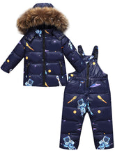 Carica l'immagine nel visualizzatore di Gallery, Zoerea Tuta da Sci per Bambino Unisex Set Tute Completo Neve 2 Pezzi...