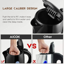 Carica l'immagine nel visualizzatore di Gallery, Aicok Bollitore Elettrico, Acqua con Capacità di 1.7 L, Nero - Ilgrandebazar