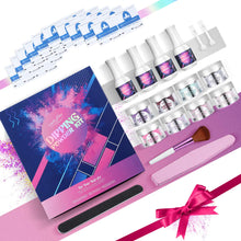 Carica l'immagine nel visualizzatore di Gallery, Luckyfine Dip Powder Kit - 8 Colori, Polvere Acrilico per Unghie Smalto in... - Ilgrandebazar