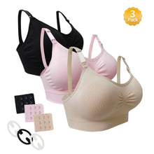 Carica l'immagine nel visualizzatore di Gallery, Reggiseno allattamento senza cuciture  maternita' con pad...