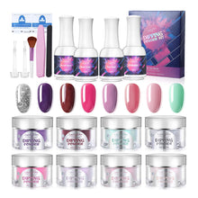 Carica l'immagine nel visualizzatore di Gallery, Luckyfine Dip Powder Kit - 8 Colori, Polvere Acrilico per Unghie Smalto in... - Ilgrandebazar