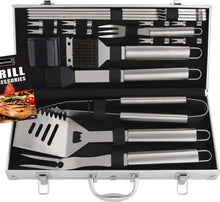 Carica l'immagine nel visualizzatore di Gallery, Romanticist 18 PC Kit Barbecue in Acciaio Inox - 43 x 7.75 x 17.25cm - Ilgrandebazar
