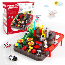 Carica l'immagine nel visualizzatore di Gallery, CubicFun Pista Macchinine Giocattolo Giochi per Bambini 3 4 5 6 7 8 Anni, City Rescue Auto Giocattoli di Avventura Playsets, Piste da Corsa Giocattoli per Bambino Bambina