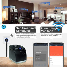 Carica l'immagine nel visualizzatore di Gallery, bakibo Presa Intelligente Wifi Compatibile con Alexa Echo, Google Home 2 Pcs - Ilgrandebazar