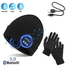 Carica l'immagine nel visualizzatore di Gallery, TAGVO Bluetooth V5.0 Beanie con Guanti Touchscreen Set, addensata Inverno... - Ilgrandebazar