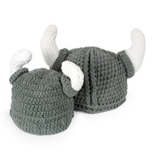 Carica l'immagine nel visualizzatore di Gallery, Ypser cappello di beanie del corno Bull Handmade lavorato a... - Ilgrandebazar