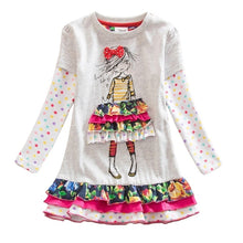 Carica l'immagine nel visualizzatore di Gallery, VIKITA Vestito Ricamo Floral Manica Lunga Cotone Bambina LH3660 7T - Ilgrandebazar