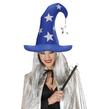 Carica l'immagine nel visualizzatore di Gallery, Cappello da mago blu con stelle - Ilgrandebazar