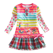 Carica l'immagine nel visualizzatore di Gallery, VIKITA Vestito Ricamo Floreale Manica Lunga Casuale Cotone Bambina L323 5T - Ilgrandebazar
