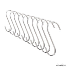 Carica l'immagine nel visualizzatore di Gallery, Ganci Piatti a S - Per Utensili da Cucina, 10x Medium, Stainless Steel
