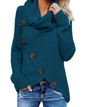 Carica l'immagine nel visualizzatore di Gallery, kenoce Maglione Donna Collo Alto Casual Pullover Manica Lunga... - Ilgrandebazar